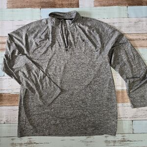 Old Navy Gray Athletic Quarter-Zip Pullover